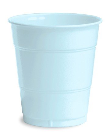 240 Pack Pastel Blue Disposable Plastic Cups 12 oz - Premium Party Drinking Tumblers for Baby Showers, Weddings, Birthdays & Outdoor Events