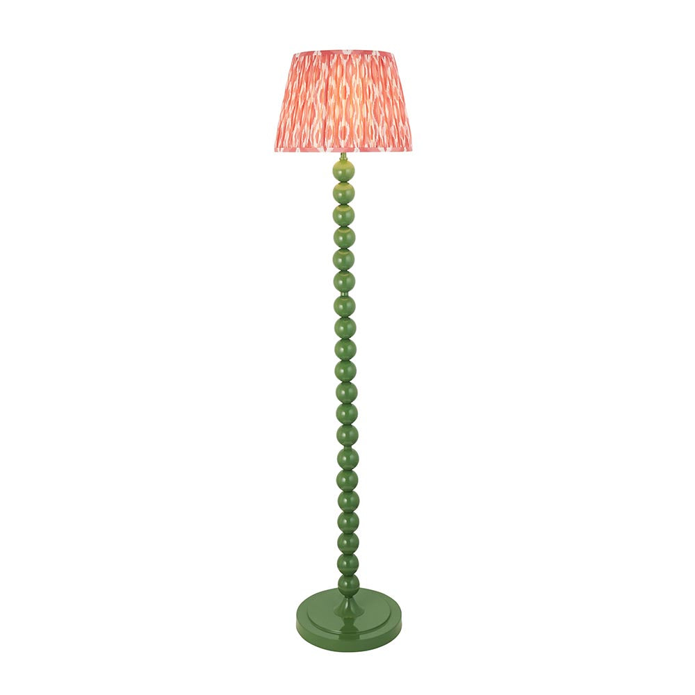 Auralis Ikat Floor Lamp with E27 Socket - Modern Handwoven Design for Living Room, Bedroom & Office Lighting