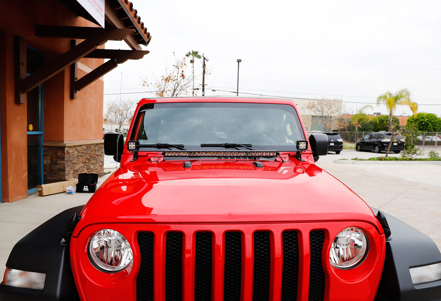 Jeep Wrangler JL & Gladiator JT Front Hood Mount A-Pillar LED Ditch Light Bracket - Off-Road Lighting Accessory for Night Driving & Adventure