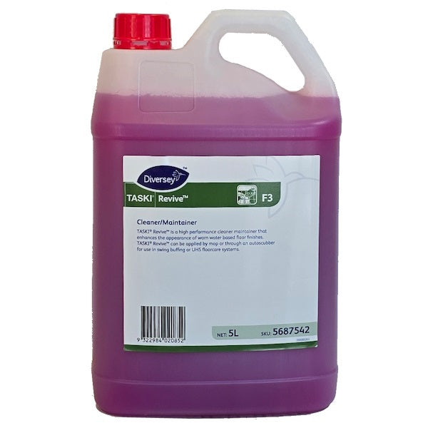 Diversey Revive Floor Cleaner & Maintainer - Professional Cleaning Solution for Hardwood, Tile & Vinyl Floors - Perfect for Homes, Offices & Commercial Spaces