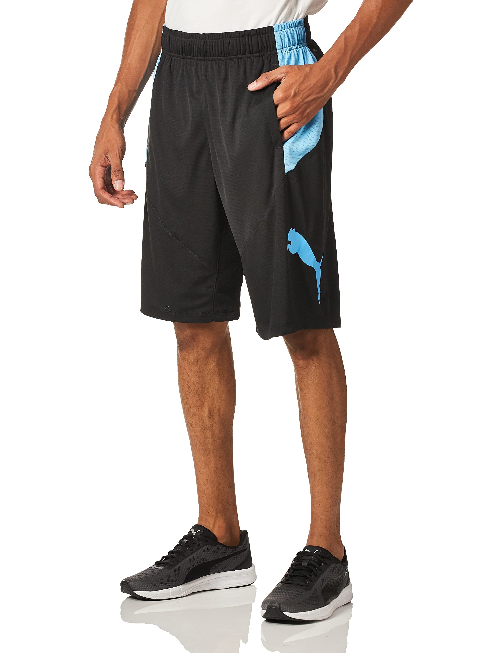 PUMA Men's Cat Athletic Shorts - Lightweight Running & Gym Workout Shorts for Men - Comfortable Training & Basketball Shorts with Quick-Dry Fabric
