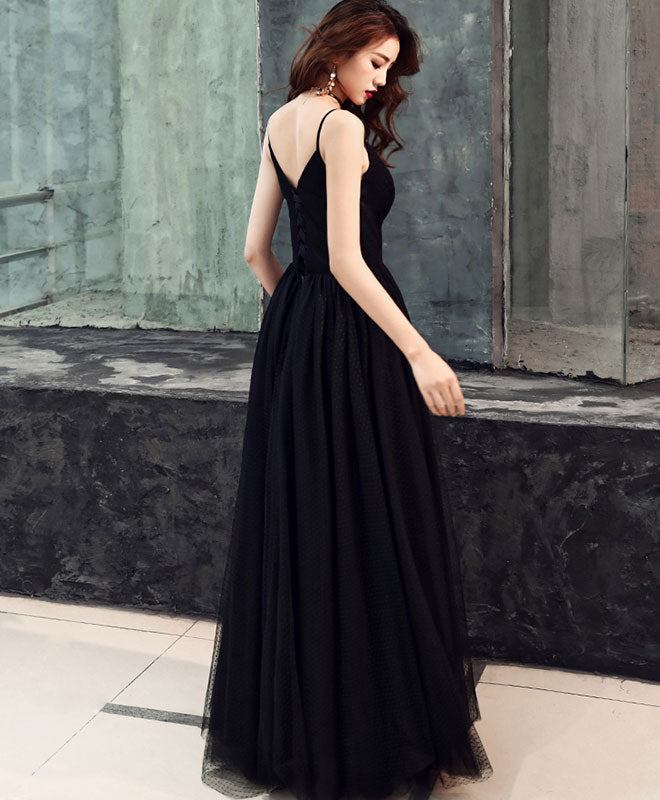 Elegant Black Sweetheart Neckline Tulle Long Prom Dress - Perfect for Evening Gala, Formal Dance & Special Occasions