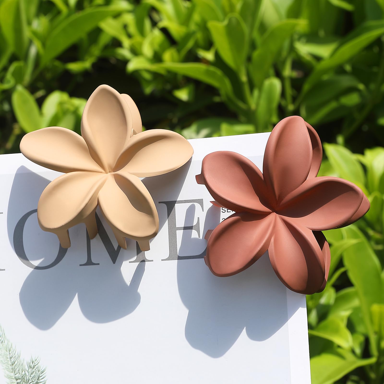 6Pcs Large Flower Hair Clips for Women - Beach & Summer Styling