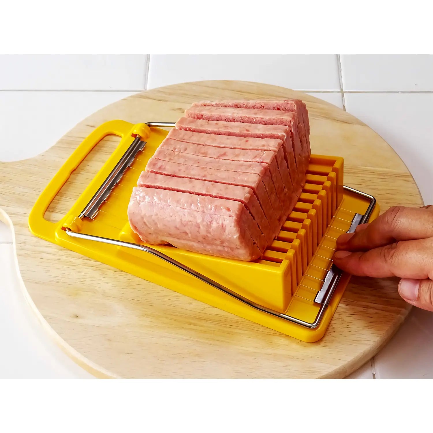 Premium Kokubo ABS Resin Luncheon Meat Slicer - Durable Kitchen Tool for Perfectly Sliced Meats, Cheeses & Vegetables - Ideal for Sandwiches, Charcuterie Boards & Meal Prep