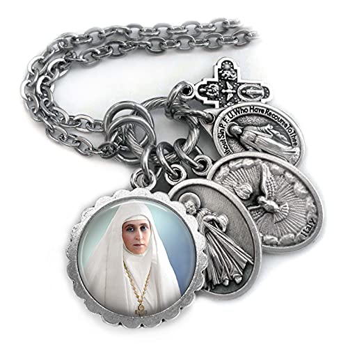 St. Elizabeth of Russia Necklace, Keychain or Clip - Patron Saint Jewelry for Orthodox Christians, Confirmation Gift for Women & Girls - Perfect for Church, Prayer & Daily Wear