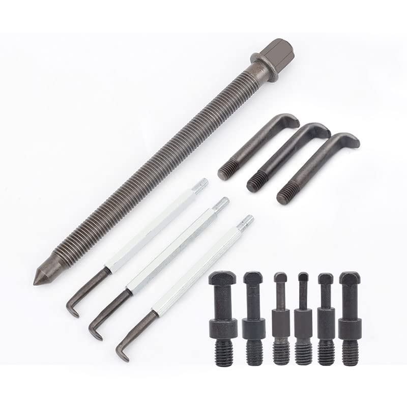 21 in 1 Bearing Puller Set - 3 Jaw Puller & Blind Bearing Puller with Inner Hole Removal Tool | Professional Automotive Repair Kit in Plastic Case | Perfect for Car, Motorcycle & Industrial Equipment Maintenance