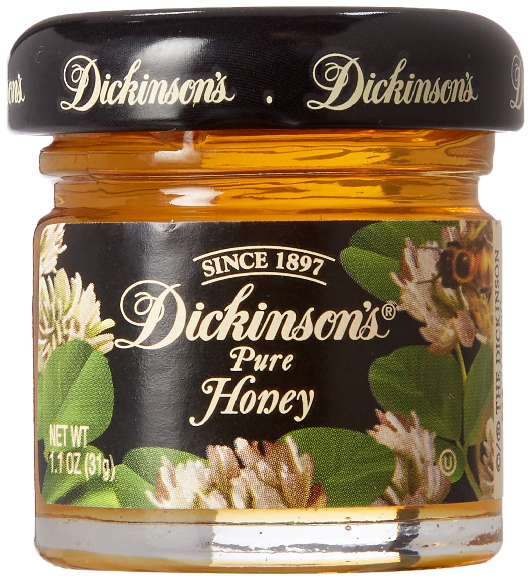 Dickinson's Pure Honey, 1.1 Ounce (Pack of 72) | 100% Natural Raw Honey for Tea, Baking & Cooking | Great for Smoothies, Yogurt & Healthy Snacks