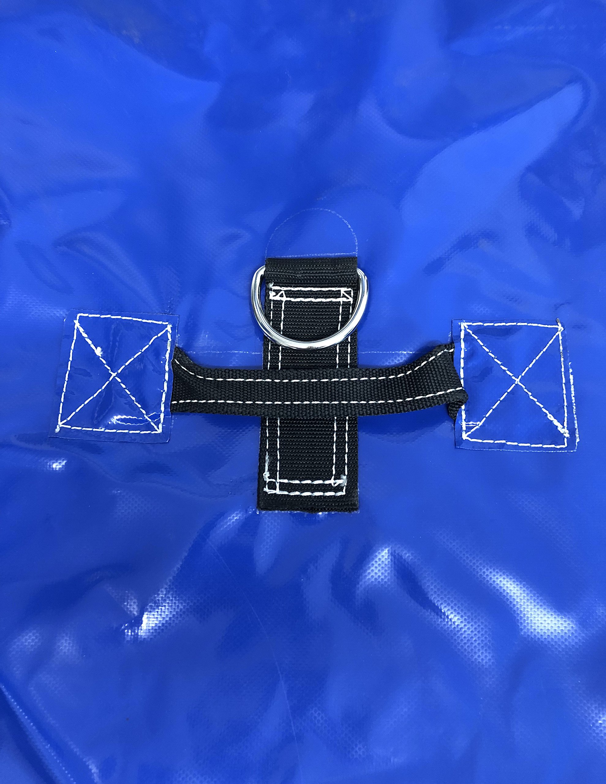 Heavy Duty Vinyl Sand Bags - 6 Pack Blue Anchors for Inflatables, Bounce Houses, Tents & Canopies | Outdoor Party, Event & Backyard Stability Solution