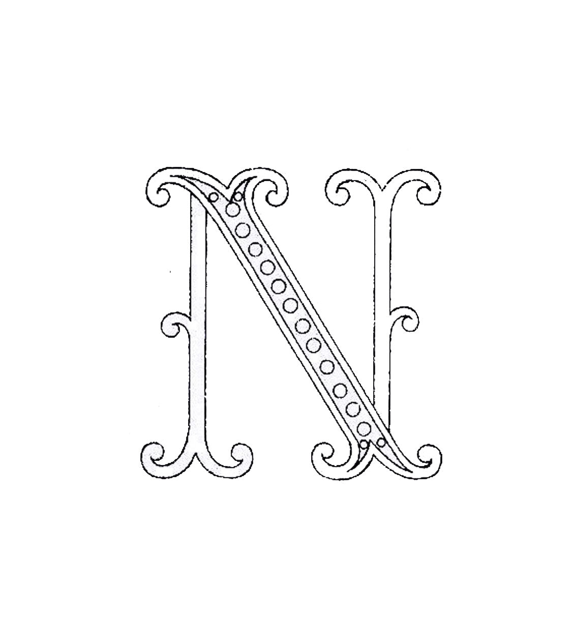 Victorian Style Sequin Letter - Elegant Home Decor for Parties, Weddings & Special Events