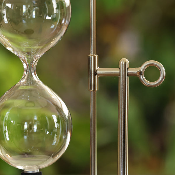 Premium Rotating Hourglass Timer with Marble Base - Elegant Desk Decor for Office & Home, Perfect for Meditation, Productivity & Stress Relief