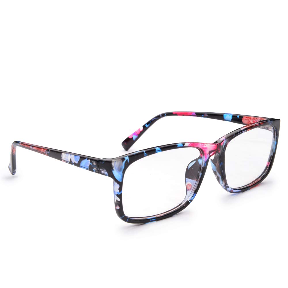 HUIHUIKK Oversized Myopia Glasses for Men & Women - Black Distance Vision Eyewear (Not Reading Glasses) | Perfect for Daily Use, Work, and Screen Time