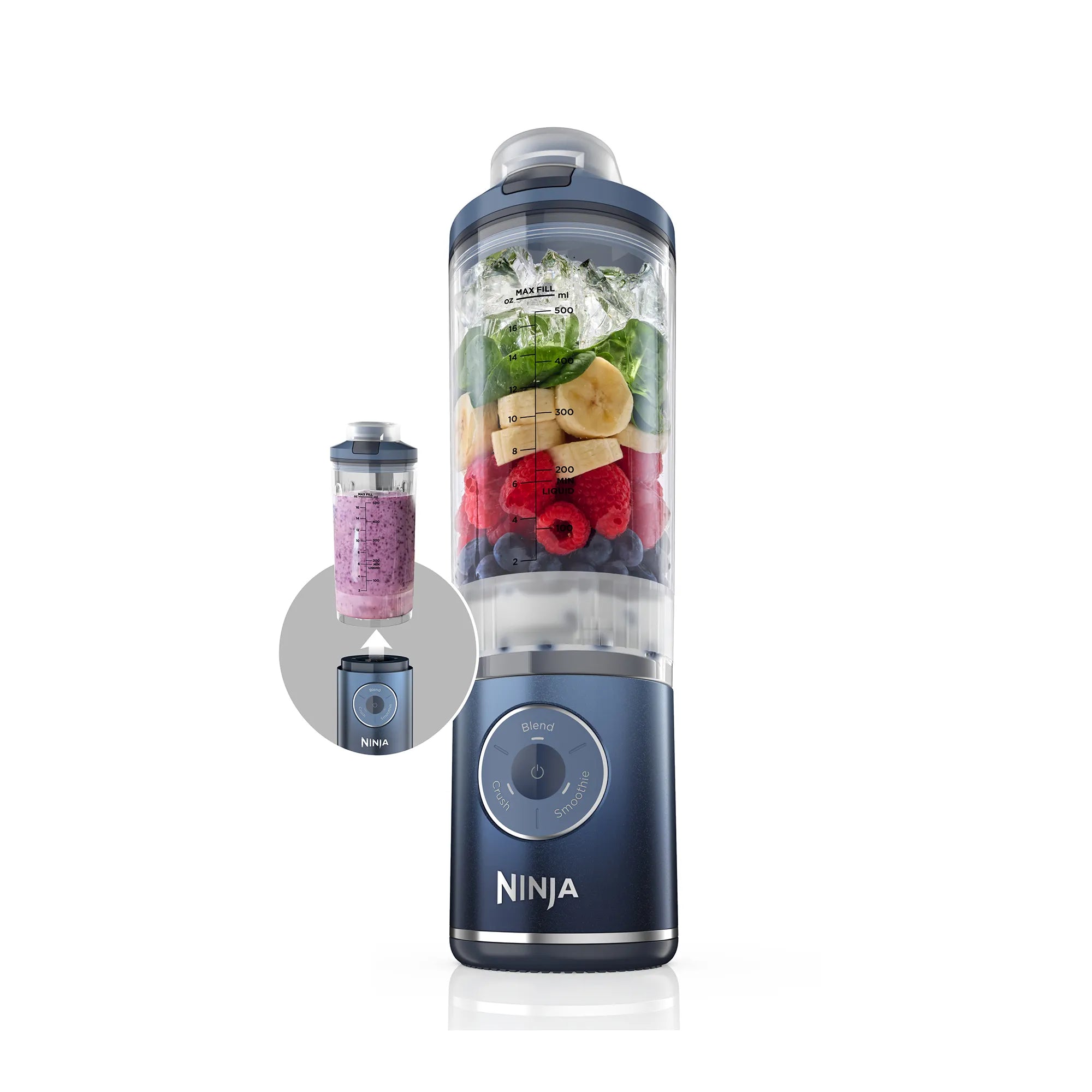 Ninja Blast Max Cordless Portable Blender - Powerful 1000W Motor, 20oz Travel Cup, USB Rechargeable for Smoothies, Protein Shakes & Meal Prep - Perfect for Gym, Office & Outdoor Adventures