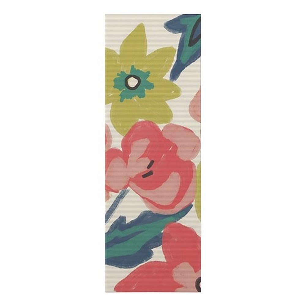 CANVAS ON DEMAND Non-Slip Yoga Mat for Pilates & Fitness - 24x70 Inches with Carrying Strap (Lyla Grace III) - Perfect for Home Workouts, Gym Sessions & Studio Classes
