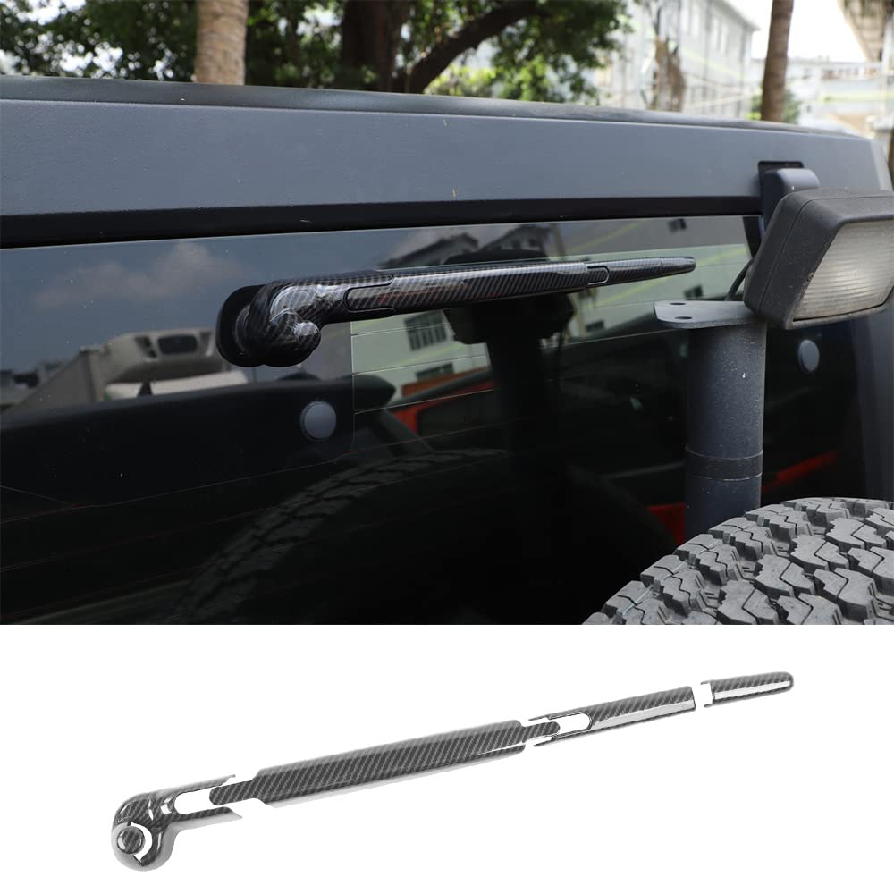 **ABS Rear Windshield Wiper Blade Cover for Jeep Wrangler JK 2007-2017 - Exterior Car Accessory Decorative Trim - Perfect for Off-Road & Daily Driving**