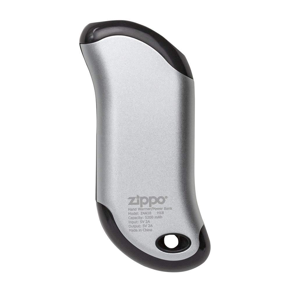 Zippo Silver HeatBank 9s Rechargeable Hand Warmer - Portable USB Electric Hand Warmer for Winter Outdoor Activities, Camping, Hiking & Cold Weather Use