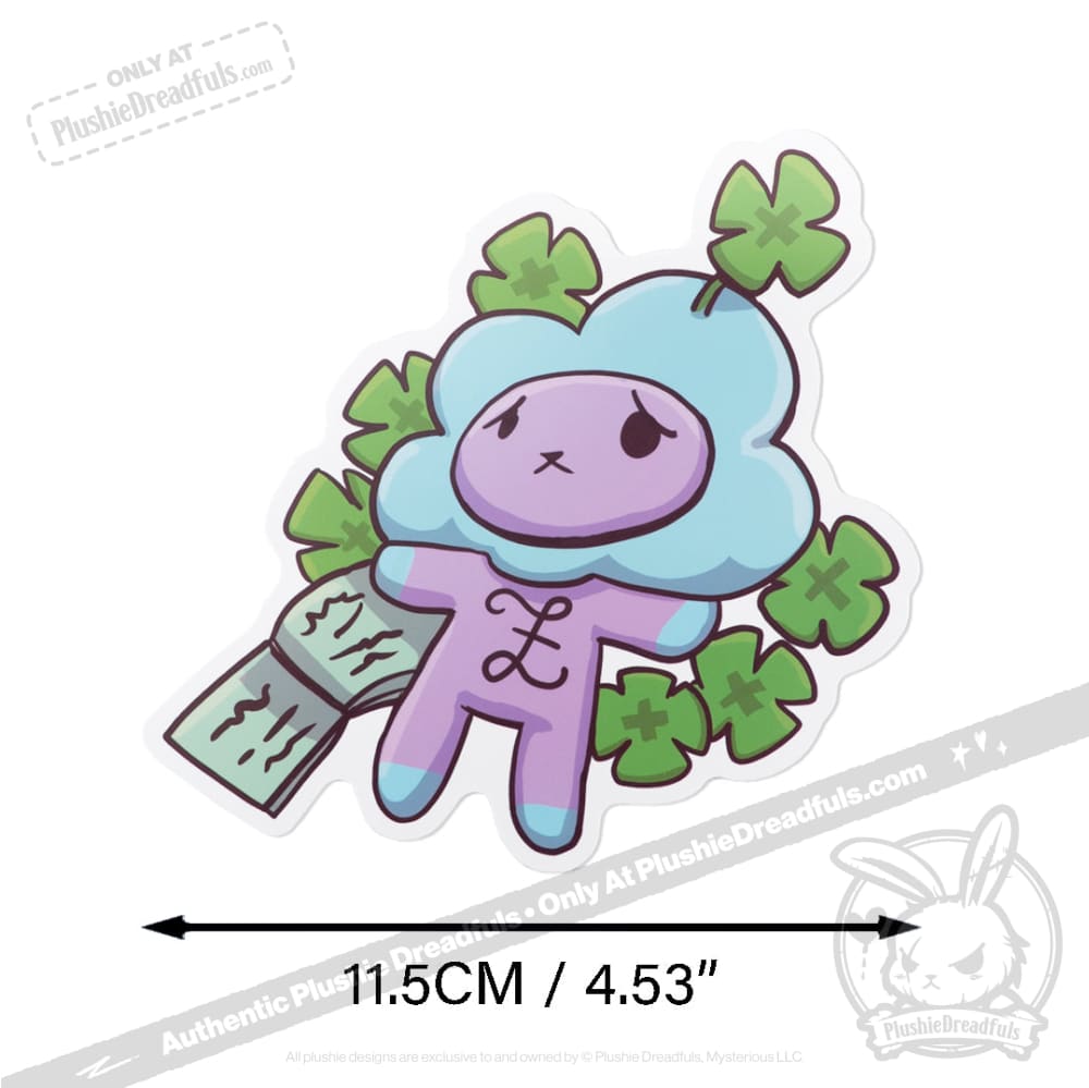 Plushie Dreadfuls Vinyl Sticker Pack Vol. 4 - Lucky Buns | Cute Bunny Stickers for Laptops, Water Bottles & Scrapbooking