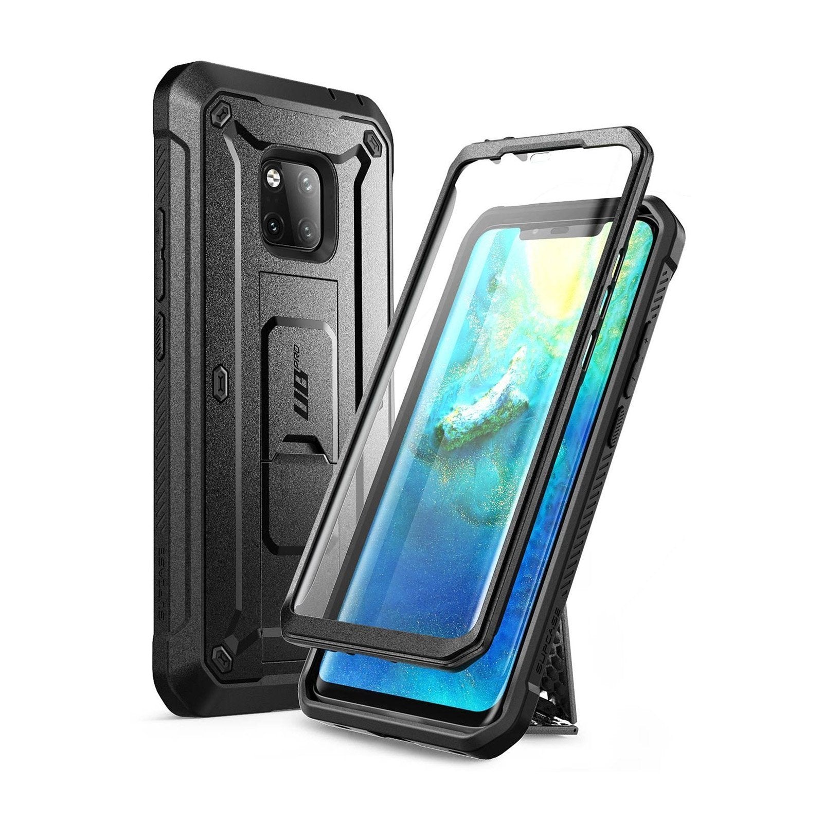 Huawei Mate 20 Pro Unicorn Beetle Pro Full Body Holster Case - Heavy Duty Protection with Kickstand & Built-in Screen Protector - Perfect for Outdoor, Work & Everyday Use