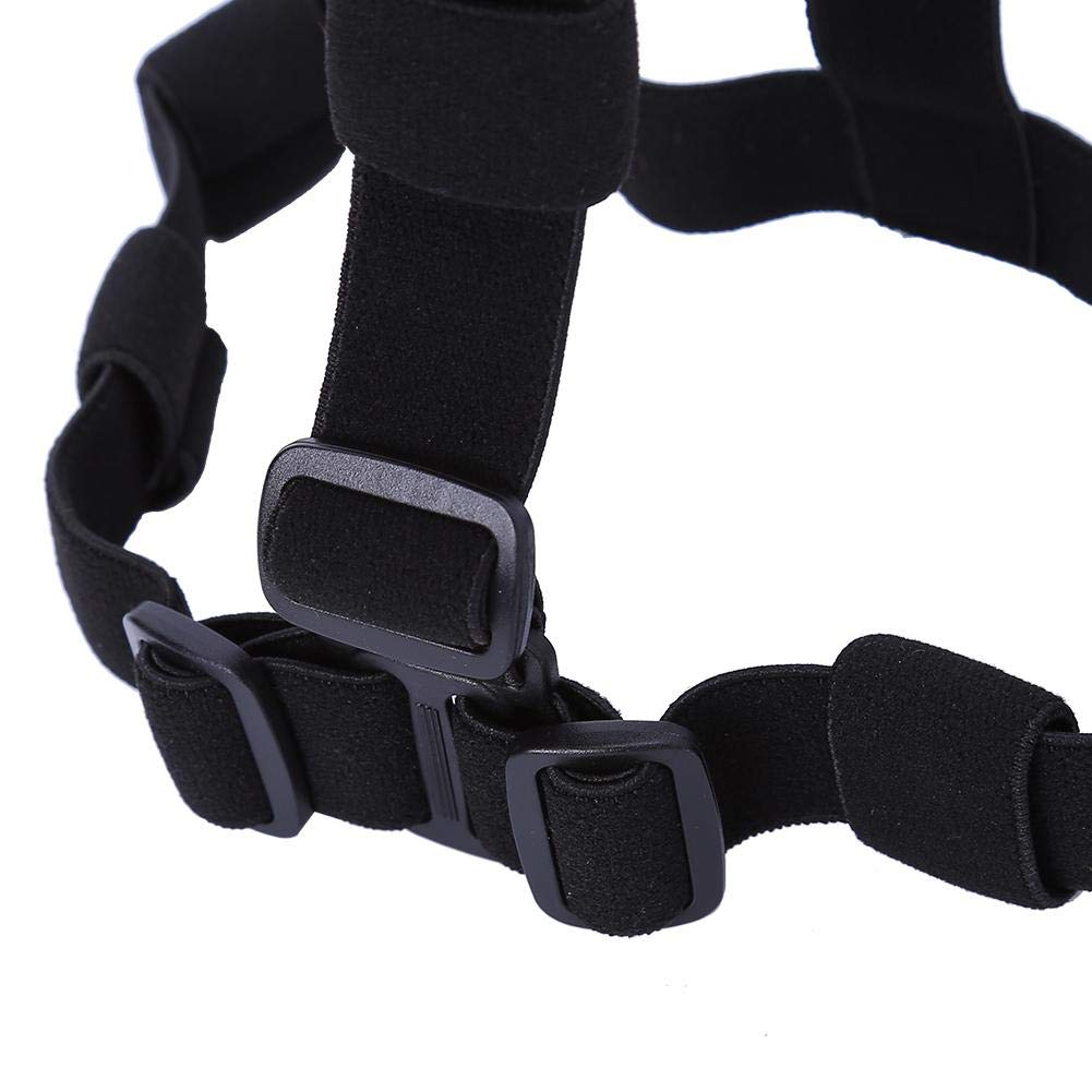 Wbestexercises Flashlight Headband Holder - Adjustable Headlamp Replacement Strap for 18650 Flashlight | Black Headband Accessory for Outdoor Activities, Camping, Hiking & Night Running