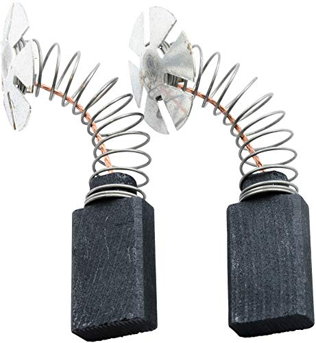 AEG WS900 Grinder Replacement Carbon Brushes CA-17-17195 (0.25x0.49x0.79 Inch) - Auto Stop Spring with Cable & Connector - Compatible with 4.931.222.556 - Perfect for Metalworking, Woodworking & DIY Power Tool Maintenance