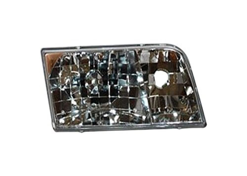 TYC Left Headlight Assembly Compatible with 1998-2011 Ford Crown Victoria - Replacement Headlamp for Improved Night Driving Safety
