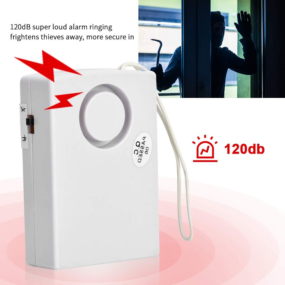 Dioche 120dB Loud Door Window Alarm with Touch Sensor - Home Security Burglar Alert for House, Apartment & Garage | Perfect for Bedrooms, Offices & Vacation Homes Protection