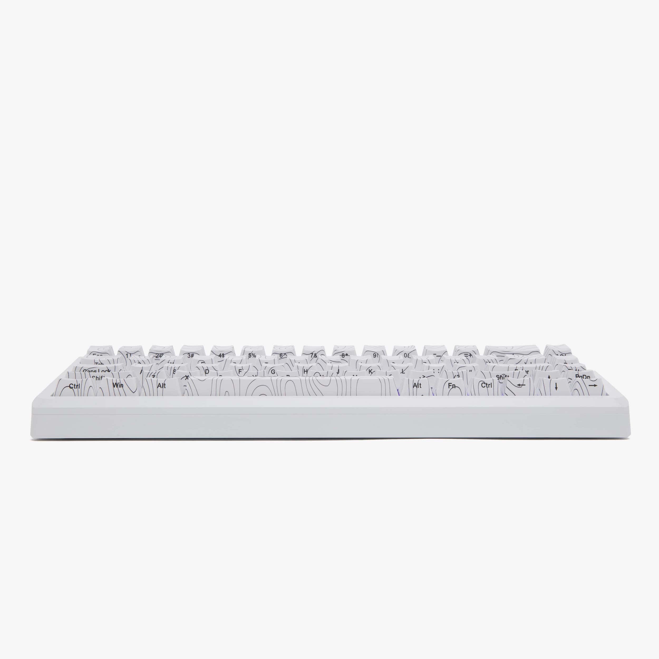 Higround Summit 2.0 65% Mechanical Gaming Keyboard - Snowstone White | Compact Wired RGB Backlit Keyboard for PC Gamers & Programmers | Perfect for Esports, Office Work & Typing