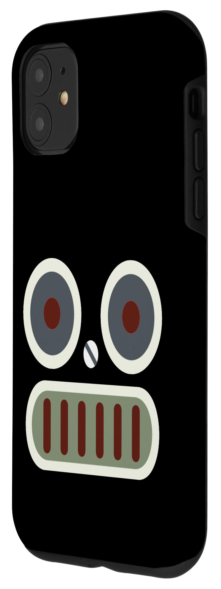 iPhone 11 Case - Retro Robot Face Design Slim Protective Phone Cover for Men Women - Perfect for Halloween, Cosplay, and Daily Use