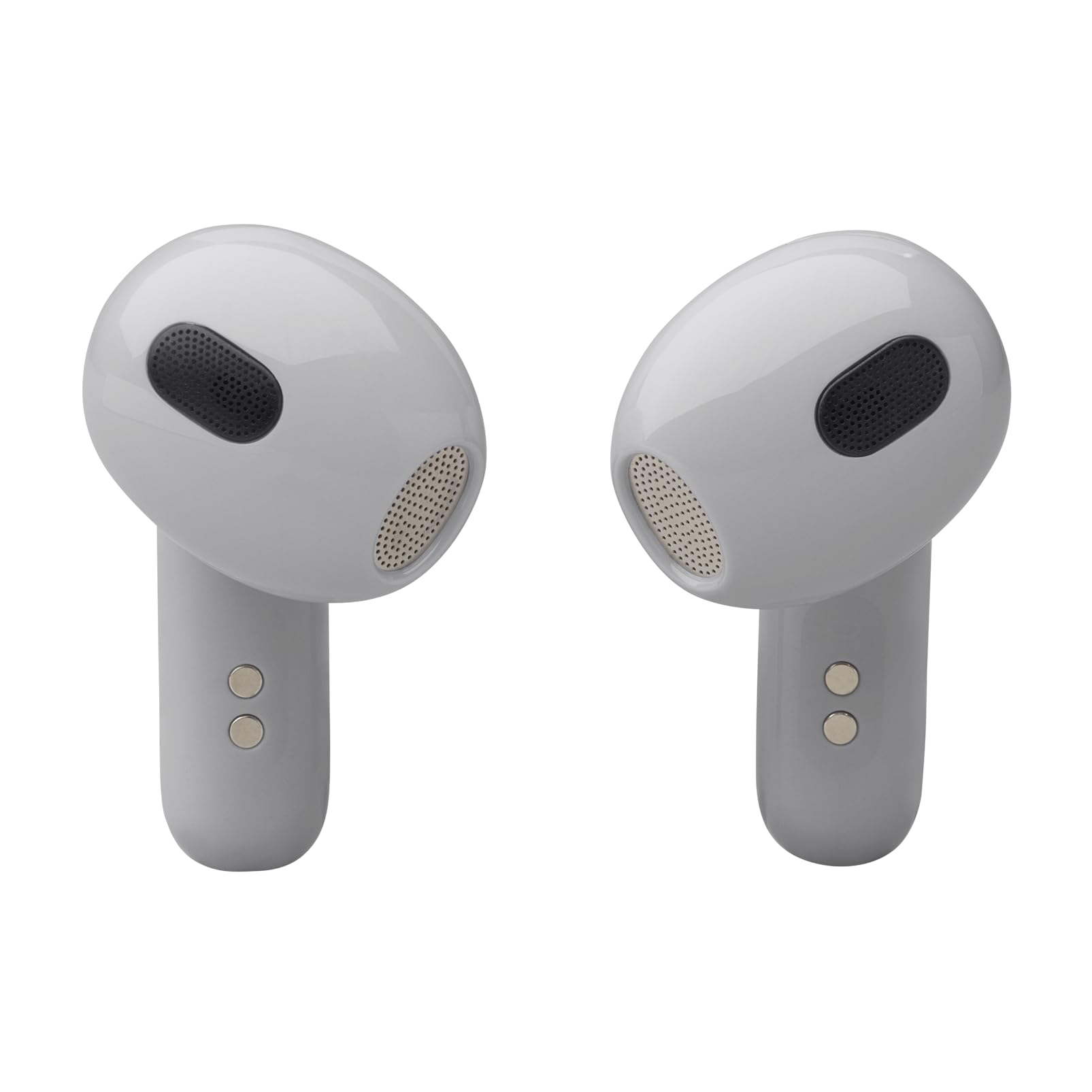 JBL Live Flex 3 Wireless Bluetooth Earbuds - 50H Battery, Adaptive Noise Cancelling, Hi-Res Audio, IP54 Waterproof, Open-Back Design (Silver) | Perfect for Gym, Commuting & Travel