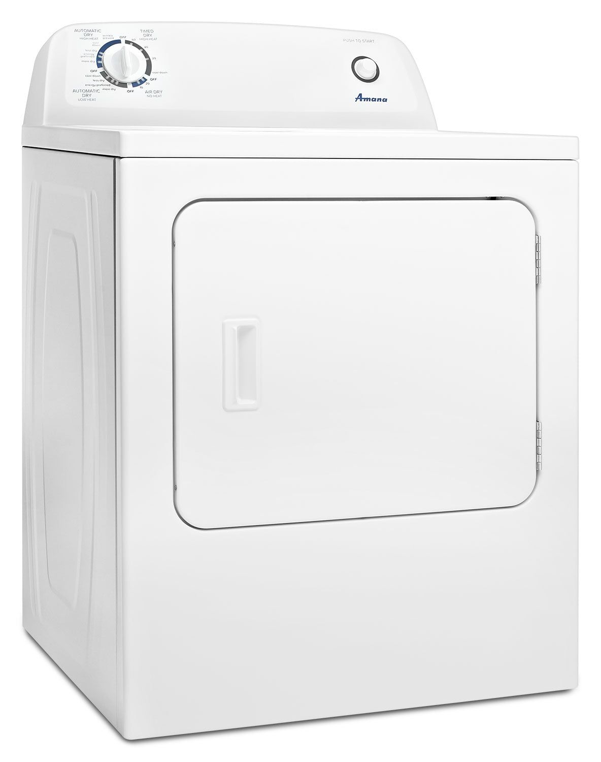 Amana NGD4655EW 6.5 Cu. Ft. White Gas Dryer - Energy Efficient Laundry Appliance for Home & Apartment Use