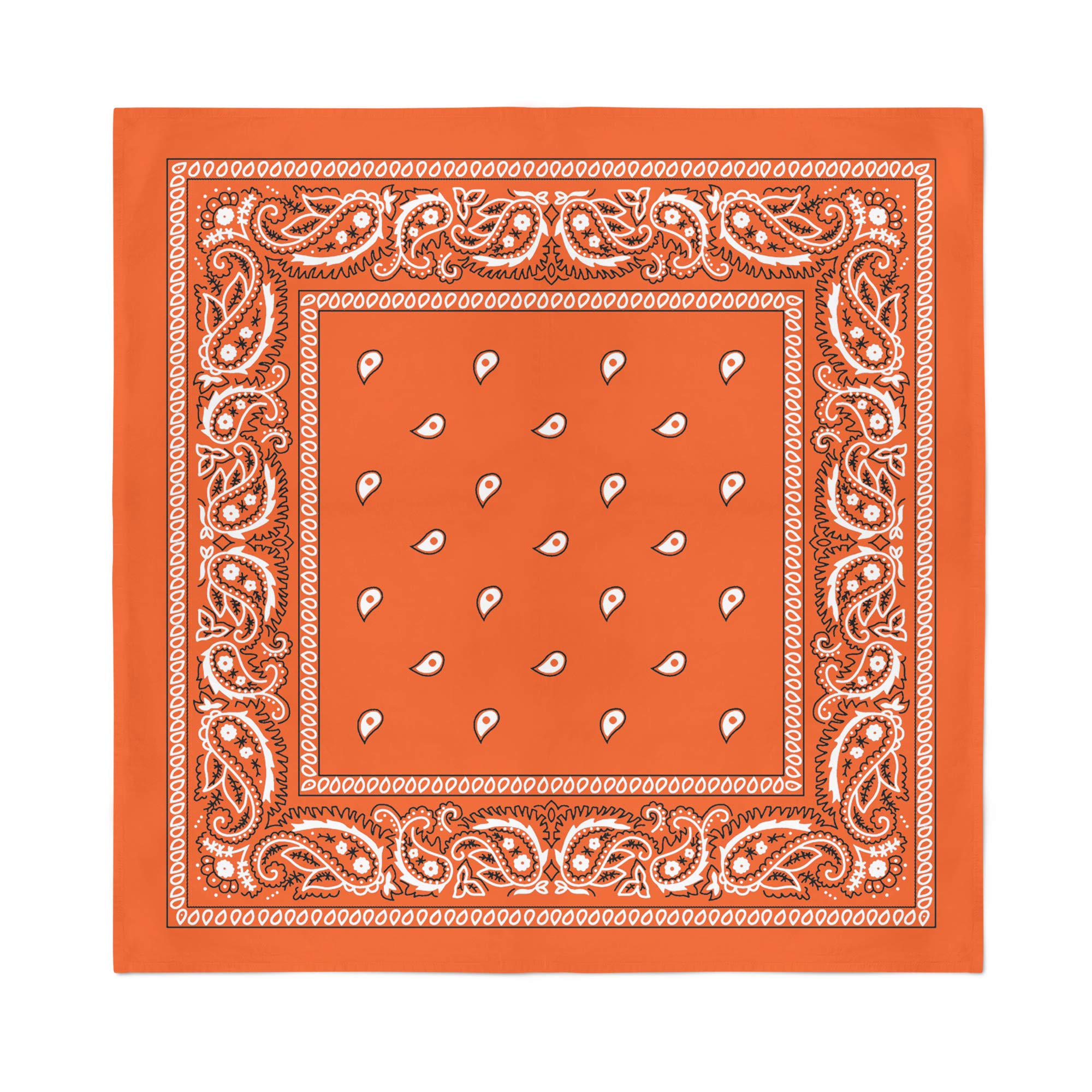 Paisley 100% Polyester Unisex Bandanas - Pack of 20 Bulk Wholesale - Fashion Accessories for Men & Women - Perfect for Outdoor Activities, Sports, and Everyday Style