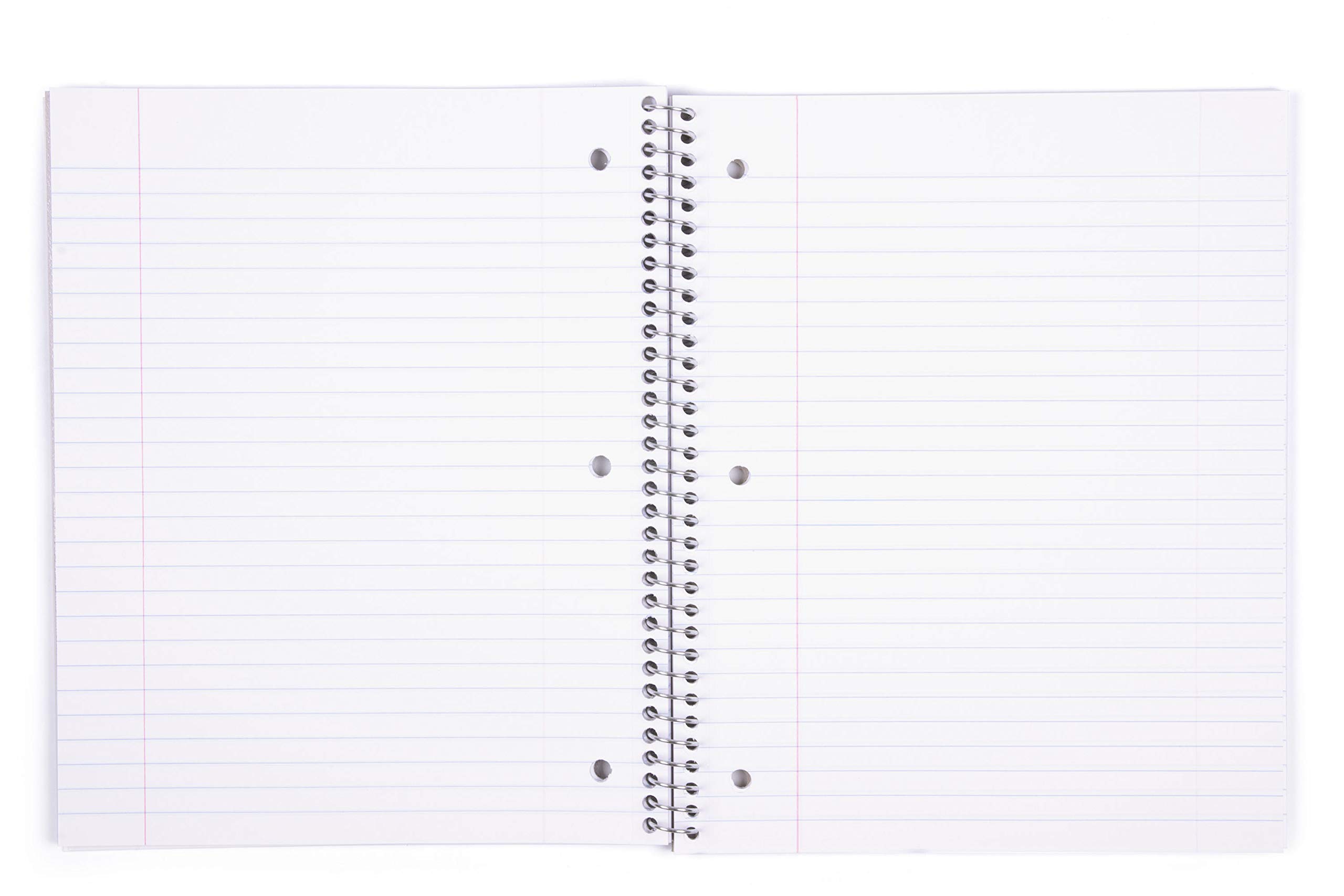 Mintra Durable Spiral Notebook 1 Subject - Wide Ruled 100 Sheets with Poly Pocket & Moisture Resistant Cover - 12 Pack Teal - Perfect for School, Office, Business Professionals & Note Taking