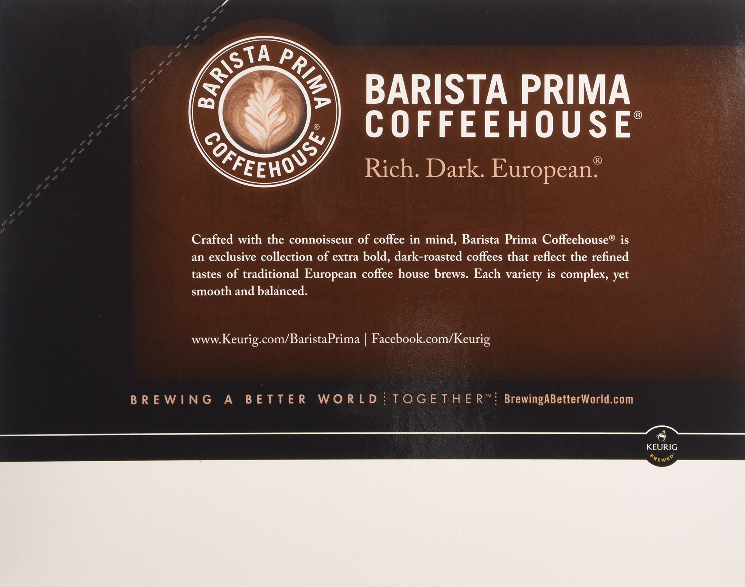 Barista Prima Decaf Italian Roast Coffee Pods - 48 K-Cups (2 Boxes of 24) - Medium Dark Roast, Rich & Smooth Flavor - Perfect for Keurig Brewers - Enjoy at Home, Office or While Traveling