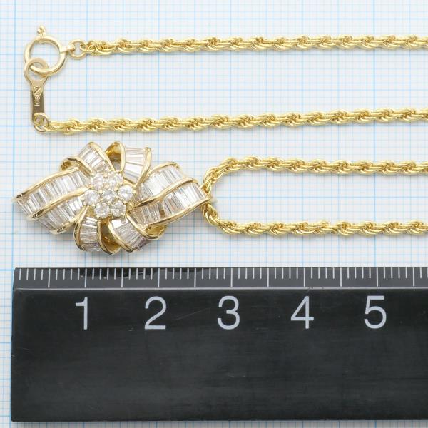 18K Yellow Gold Diamond Necklace for Women - Elegant Luxury Pendant Necklace with Real Diamonds - Perfect for Weddings, Anniversaries & Special Occasions