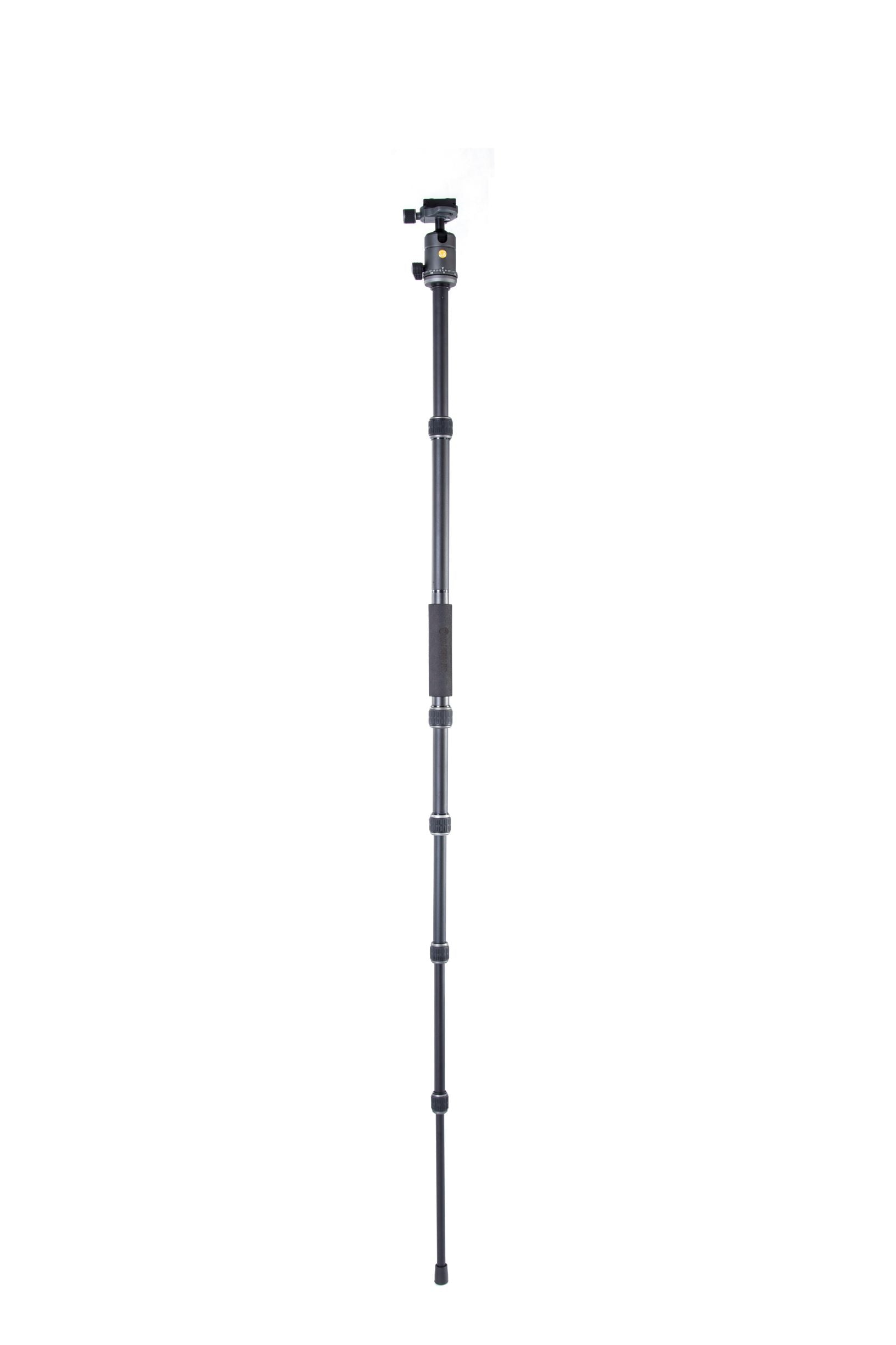 VEO 3 GO 235AB Professional Aluminum Camera Tripod & Monopod with Ball Head - Includes Bluetooth Remote & SPC Technology for DSLR/Smartphone - Perfect for Travel, Vlogging & Outdoor Photography