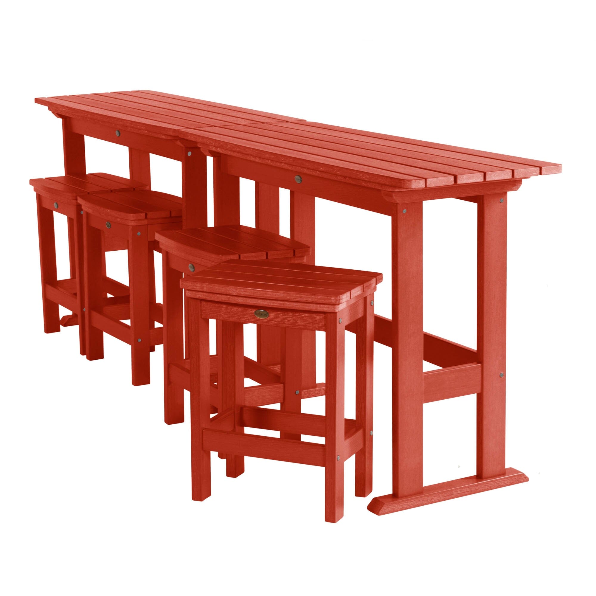 Lehigh 6-Piece Counter Height Balcony Set - Outdoor Patio Dining Furniture for Small Spaces, Bistro, Apartment, and Garden Use