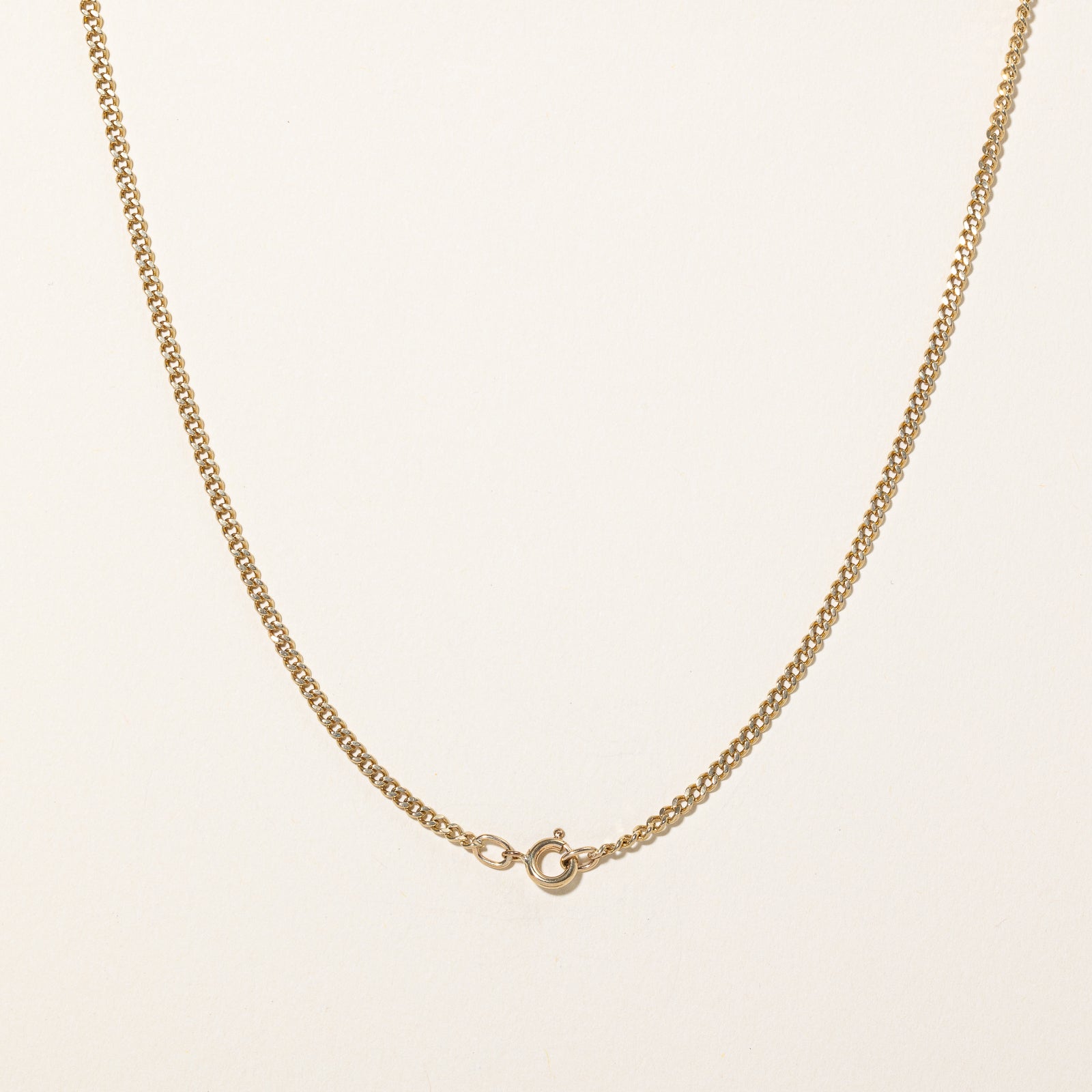 9K Yellow Gold Curb Chain Necklace - 18 Inch Solid Gold Cuban Link Chain for Men & Women | Perfect for Layering, Gifting & Everyday Wear