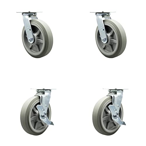 4 Swivel w/2 Brakes & 2 Swivel Locks