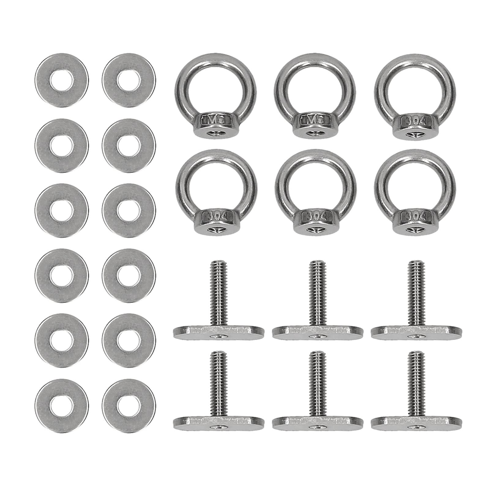 Premium Kayak Rail Track Mount & Tie Down Eyelet Adapter - Easy Installation for Fishing Kayaks, Canoes & Boats | Durable Kayak Accessories for Secure Gear Storage & Water Sports