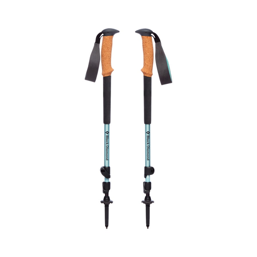 Black Diamond Trail Cork Trekking Poles for Women - Lightweight Hiking Poles with Cork Grips - Perfect for Backpacking, Trail Running & Outdoor Adventures (Pair)