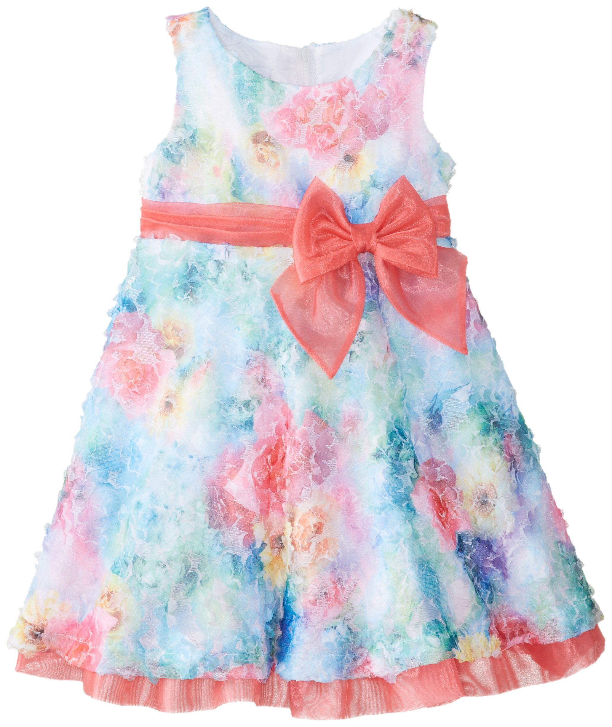 Bonnie Jean Girls' Floral Print Flare Jeans - Stylish & Comfortable Pants for School, Playdates & Everyday Wear