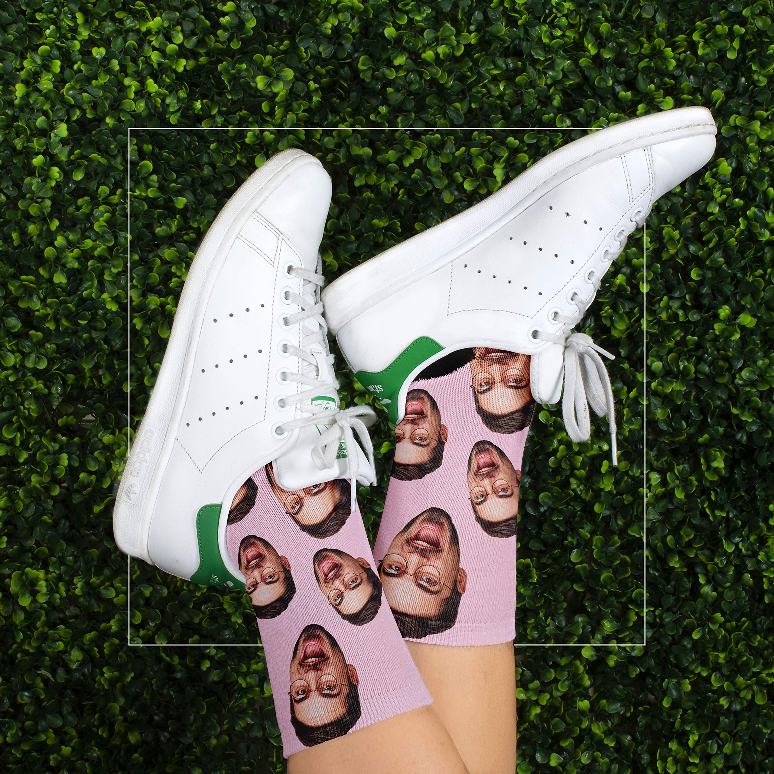 Custom Face Socks - Personalized Photo Socks with Your Face, Pet Cat or Dog - 9 Color Options - Perfect for Gifts, Couples & Family Keepsakes