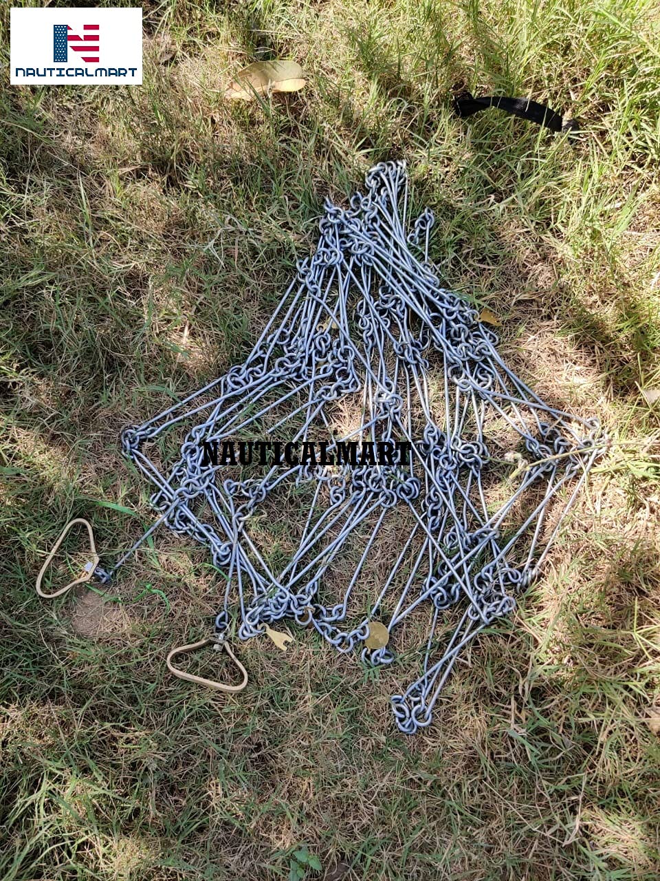 Nautical-Mart 20m Survey Measuring Chain - High-Quality Land & Engineering Measurement Tool for Construction, Surveying & Outdoor Activities
