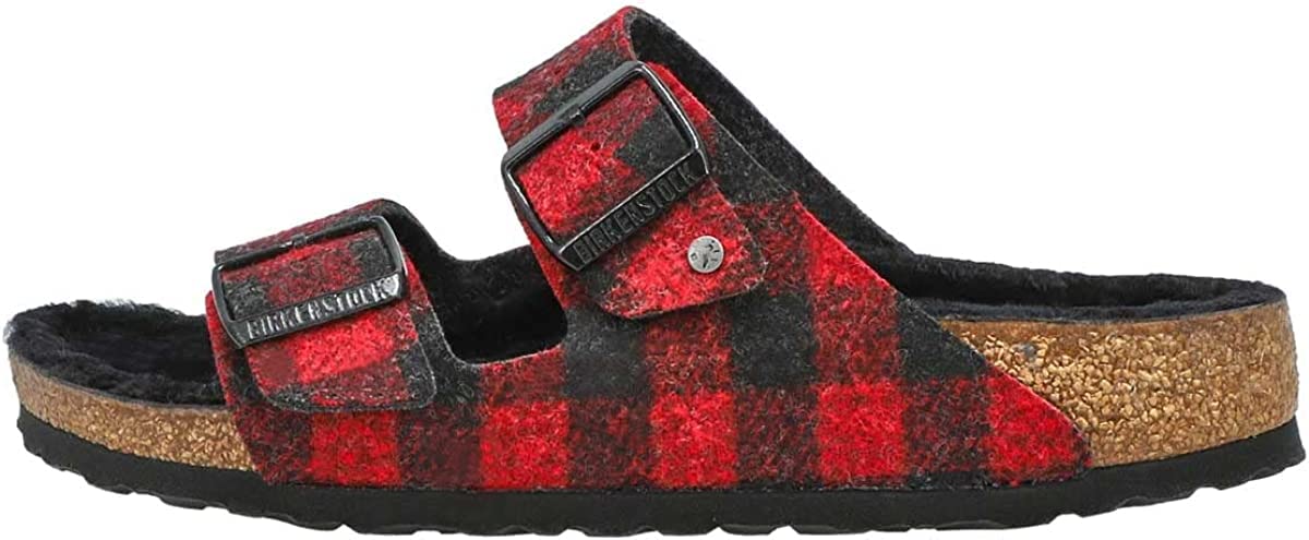 Birkenstock Women's Arizona Shearling Sandals - Soft Wool Lined Comfortable Slide Sandals for Women, Perfect for Home, Office & Casual Wear