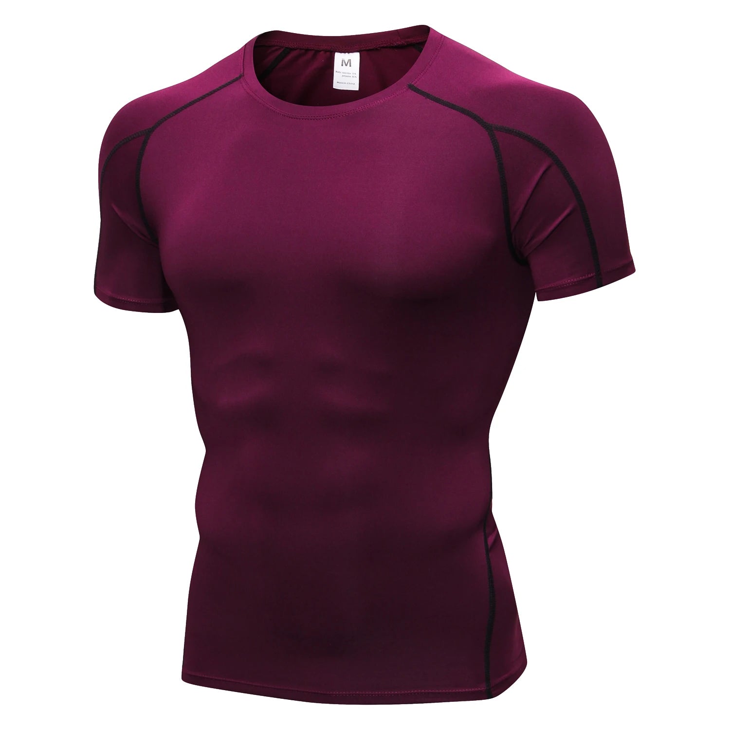 Quick Dry Running Shirt for Men - Moisture Wicking Fitness & Gym Workout T-Shirt - Breathable Short Sleeve Compression Top for Bodybuilding, Jogging & Training - Ideal for Sports, Exercise & Active Lifestyle