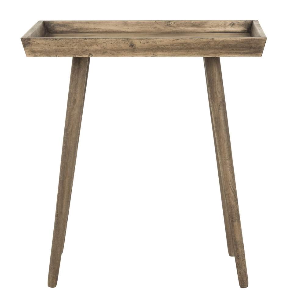 Safavieh Home Nonie Modern Chocolate Accent Table - Stylish End Table for Living Room, Bedroom & Office Decor