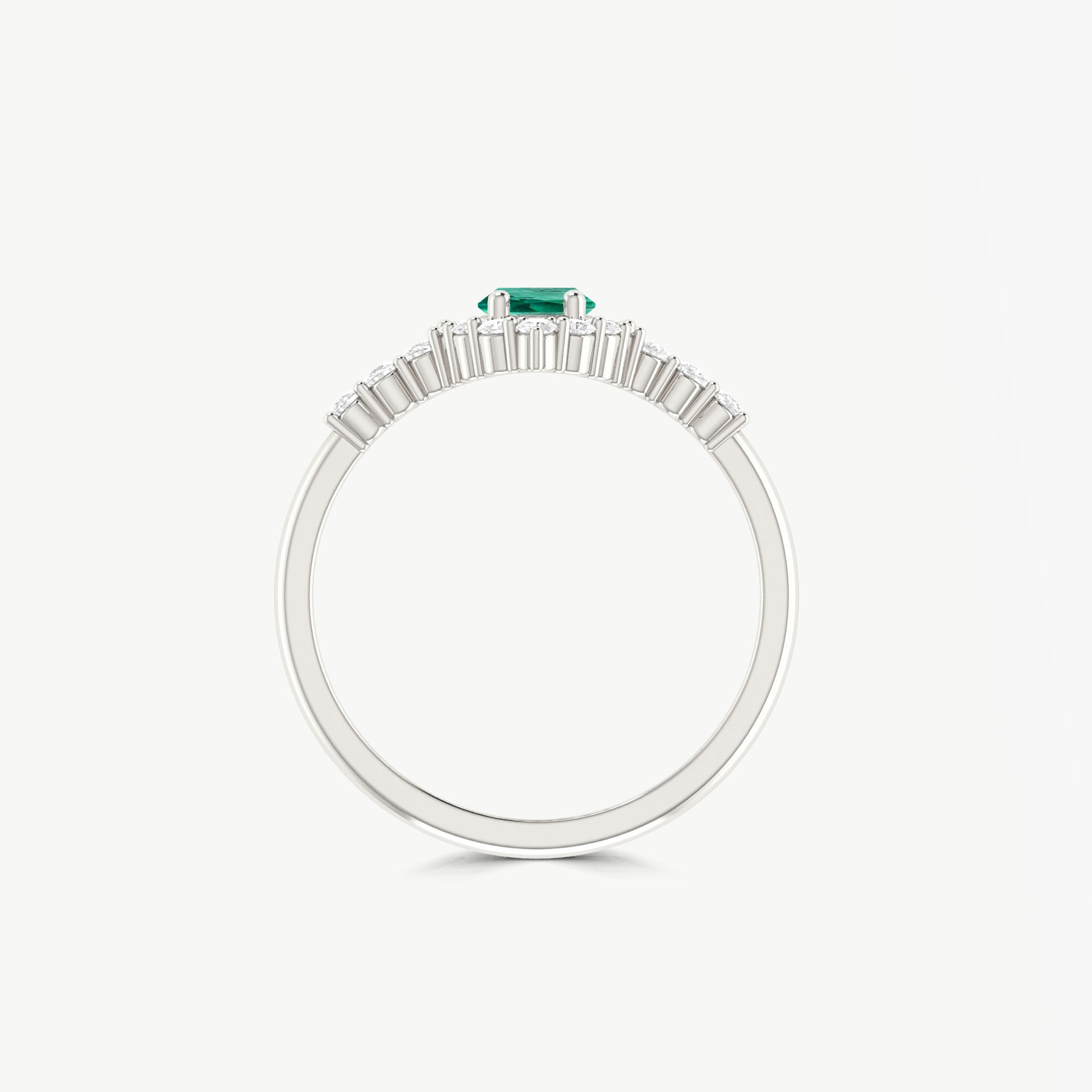 Lab Grown Marquise Emerald Ring for Women - Elegant Green Gemstone Jewelry for Engagement, Wedding & Special Occasions
