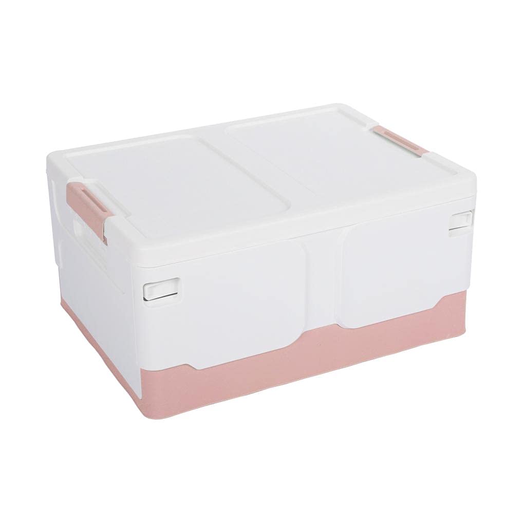 Large Storage Containers - Foldable Deck Box for Garden, Dorm & Home (Pink)