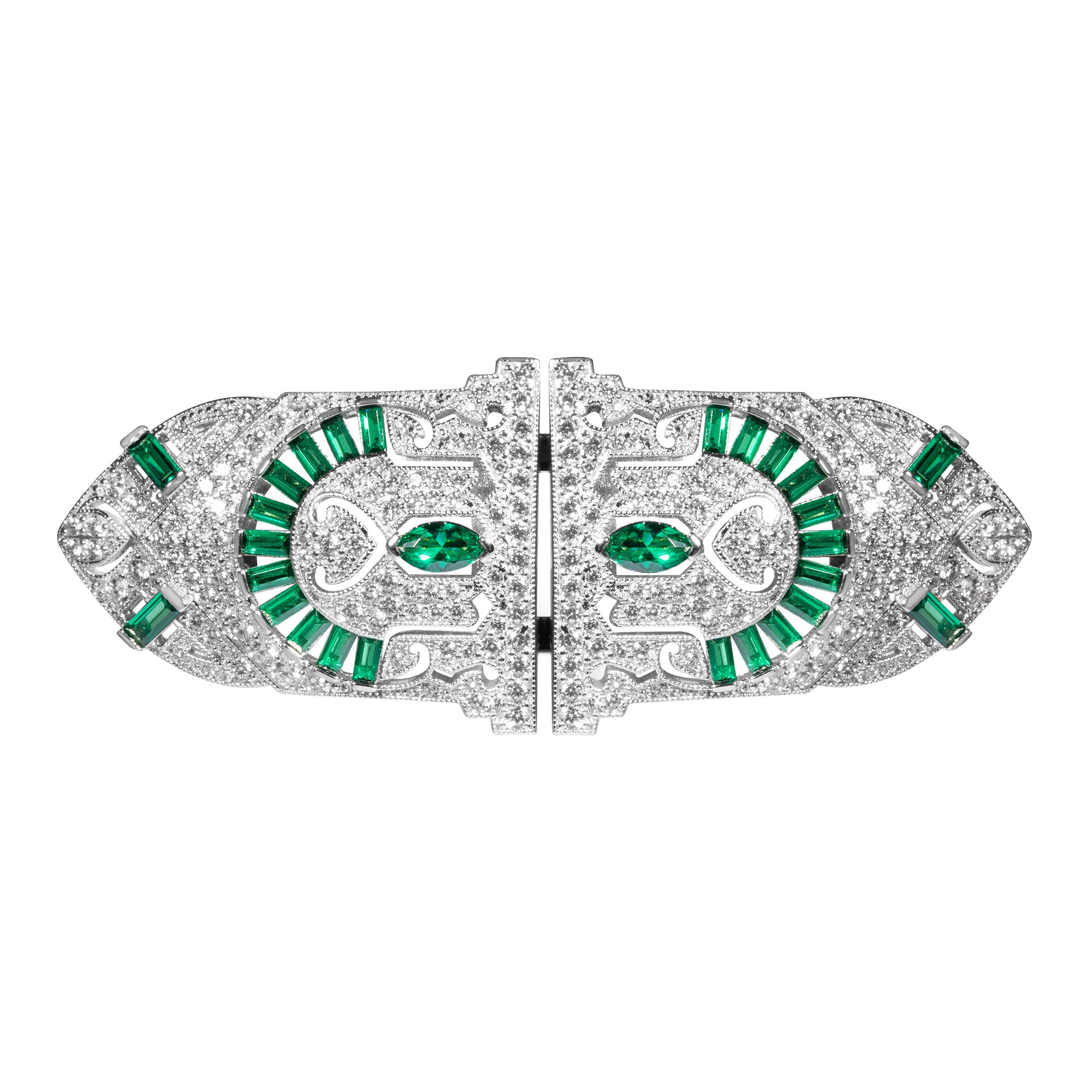 Vintage GALA Art Deco Convertible Brooch Pin - Elegant Jewelry for Women, Perfect for Weddings, Parties & Special Occasions