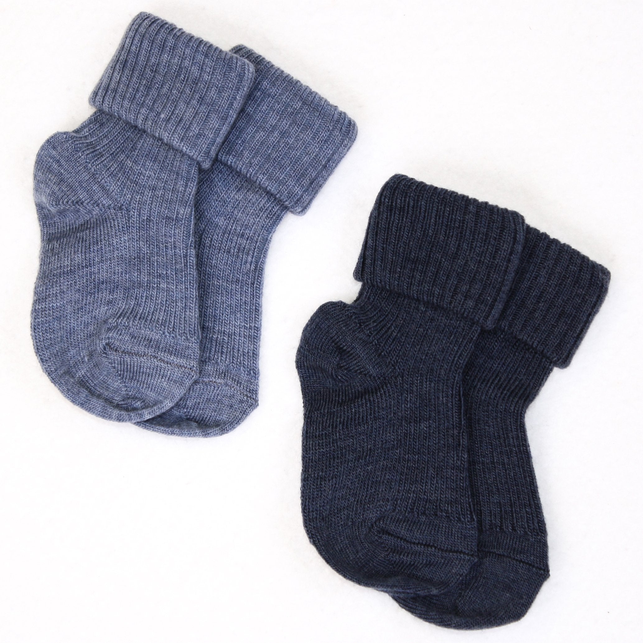 Soft Wool Socks for Baby & Toddler - Warm Winter Socks in Blue - Perfect for Cold Weather & Indoor Play