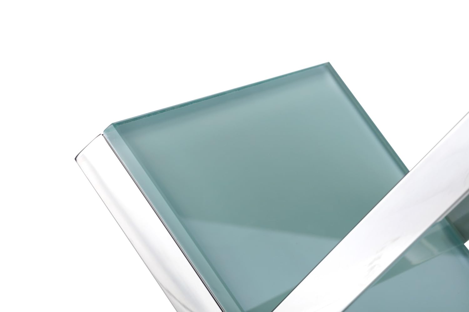 Pasargad Luxe Collection - Premium Glass & Steel Magazine Holder for Home & Office Organization - Stylish Storage for Books, Newspapers & Magazines